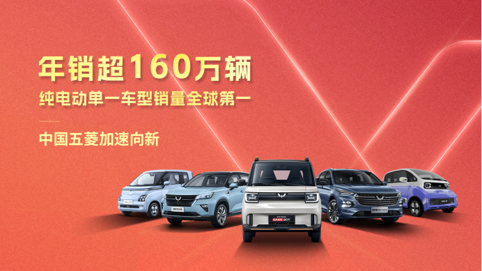 【新闻稿】年销超160万辆，纯电动单一车型销量全球第一，中国五菱加速向新0117255.png