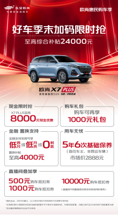 【新闻稿】欧尚好车季末限时抢，干货！现金直降1383.png