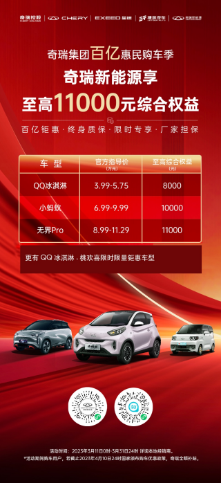 史上最强购车政策 奇瑞集团发布百亿购车钜惠行动843.png