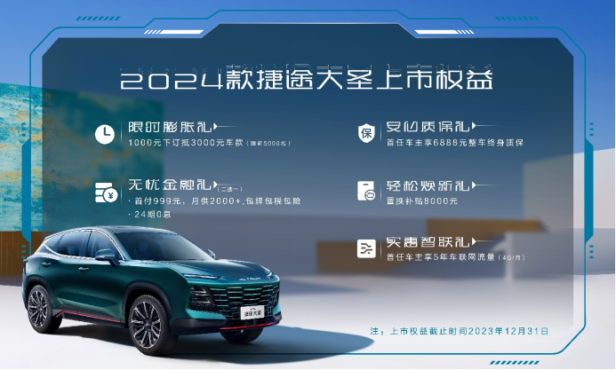【新闻稿】让生活潮出范儿！2024款捷途大圣上市，售价9.69万-12.99万598.png