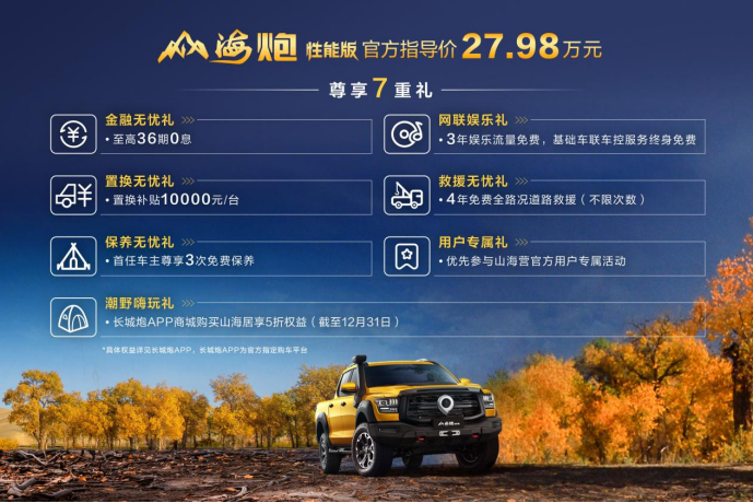 【性能版上市稿】售价27.98万元，大型高性能豪华皮卡山海炮性能版重磅上市final354.png