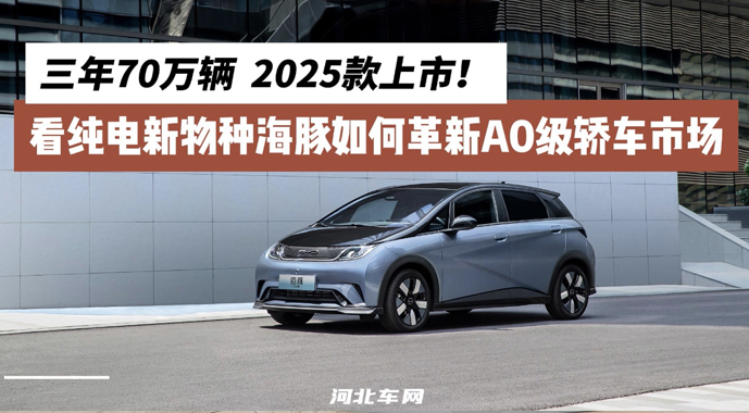 三年70万辆 2025款上市！看纯电新物种海豚如何革新A0级轿车市场